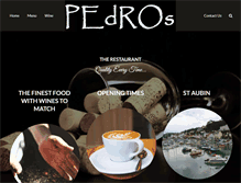 Tablet Screenshot of pedrosjersey.com